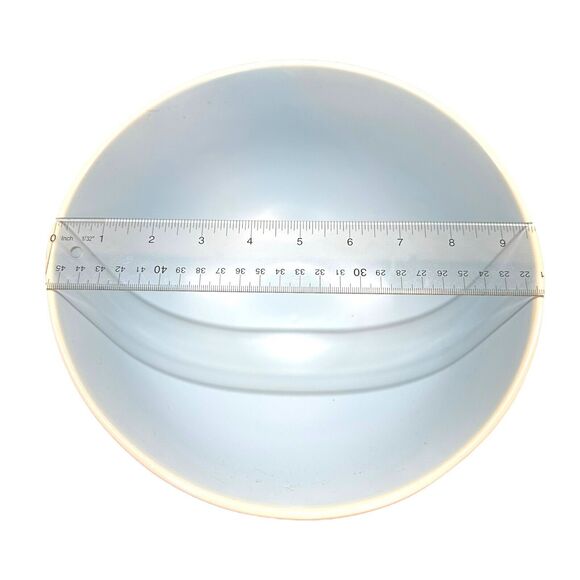 Rae Dunn "Happy Easter" Design Mixing Bowl - Blue Interior with Ivory Ceramic - Picture 4 of 10